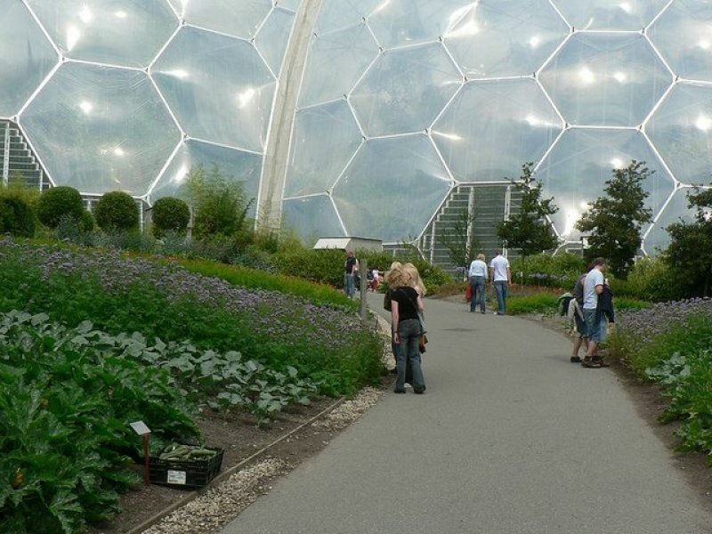 Vegetable_gardens_and_Exterior_of_Humid_Tropics_Biome,_Eden_Project_-_geograph.org.uk_-_230951