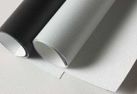 Some blackout fabrics use layers of fiberglass and PVC but are less flexible