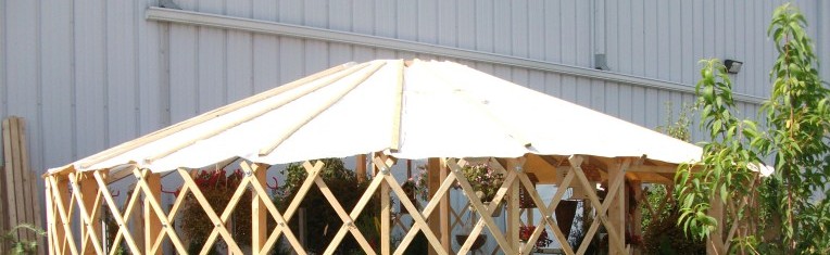 Garden center yurt cover