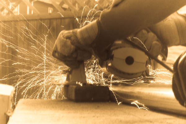 Cutting steel tubing with a circular saw