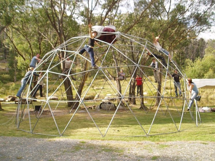 10 metre hemisphere geodesic dome frame