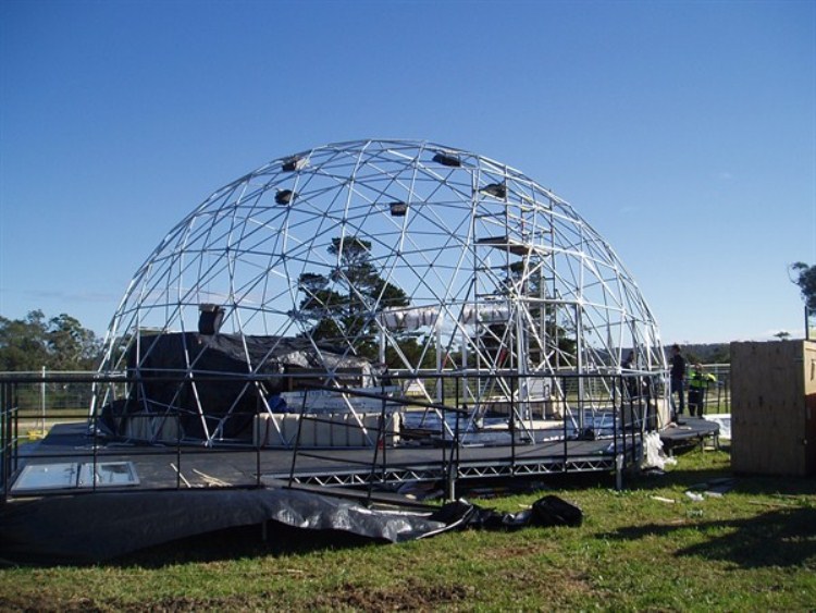 12 metre hemisphere geodesic dome frame