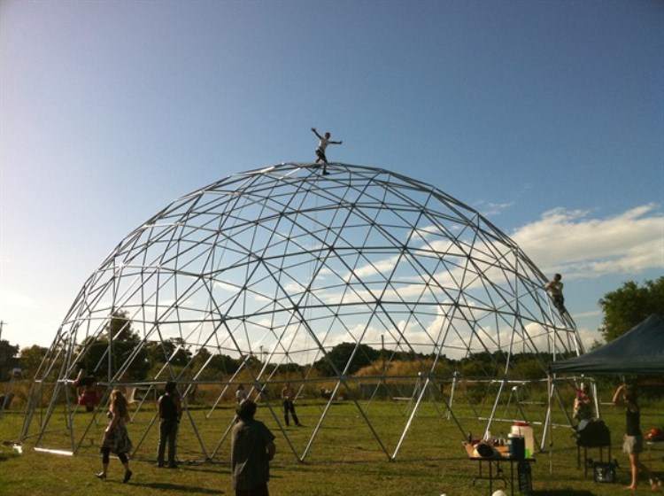 20 metre geodesic dome frame