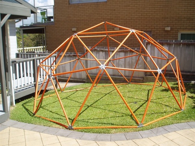 5m plastic geodesic dome frame